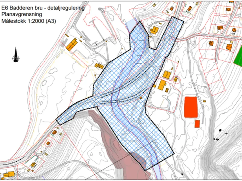 Planavgrensing. Illustrasjon: Statens vegvesen