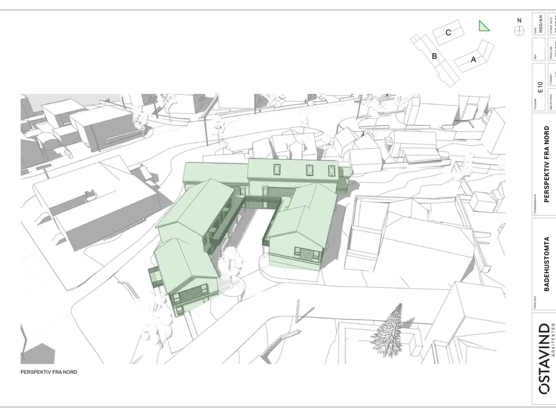 Perspektiv fra byggesøknad
