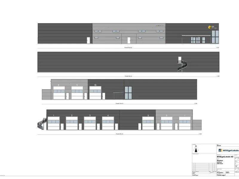 Fasade fra byggesøknad