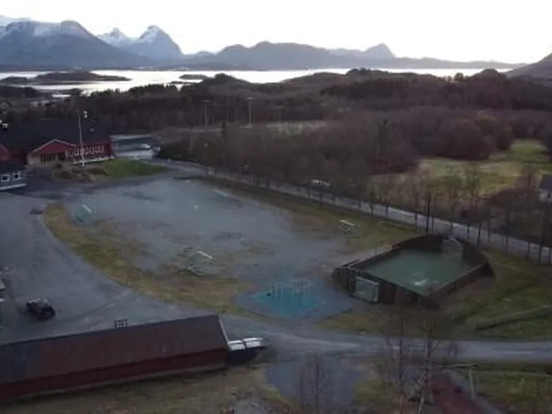 Område fremsiden av skolen
