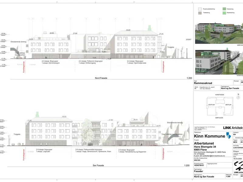 Fasade fra byggesøknad