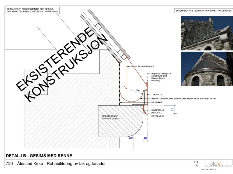 Fasade fra byggesøknad
