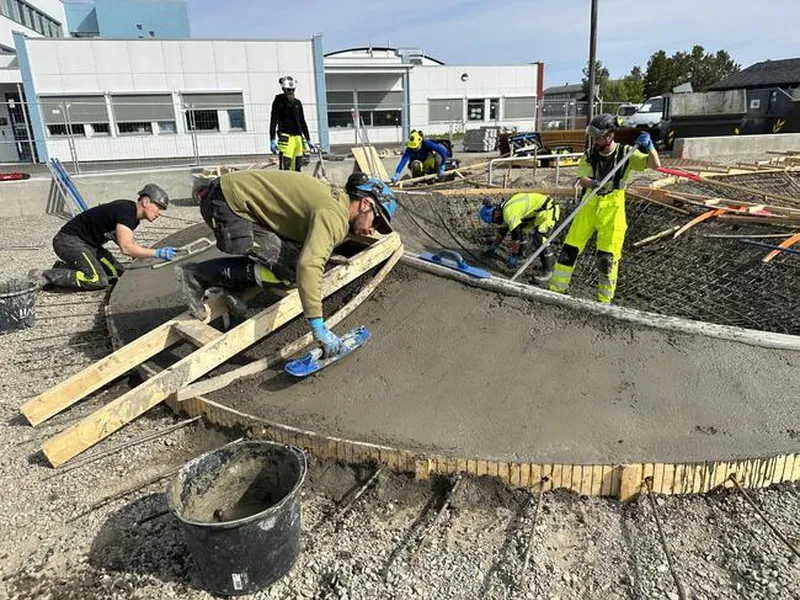 Alta aktivitetspark under bygging