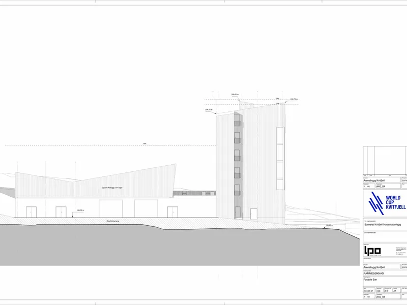 Fasade fra byggesøknad