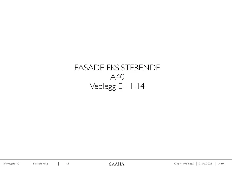 Fasade fra byggesøknad