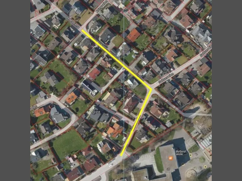 Kart over anleggsområdet.