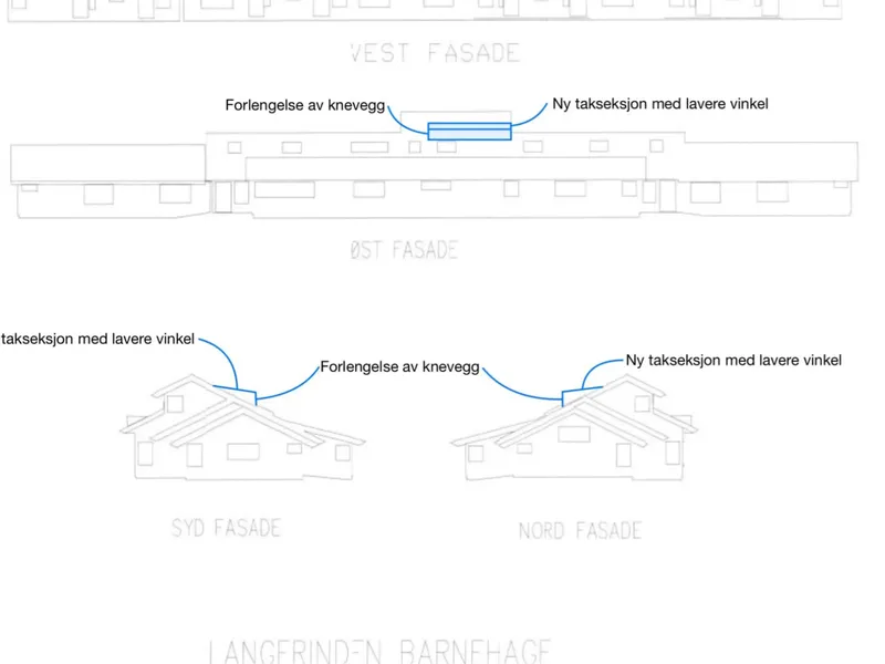 Fasade fra byggesøknad