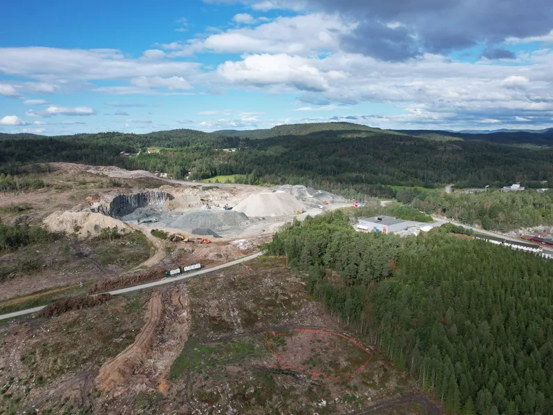 Pukkverk i området Frier Vest