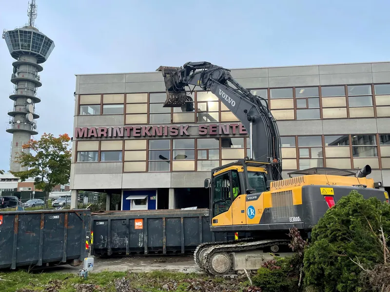 Riving på Tyholt i Trondheim