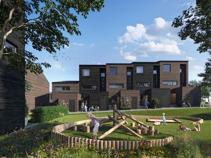 "Bo på Billingstad": Sollykken. Illustrasjon: Arcasa arkitekter.