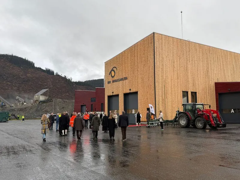 Biogassanlegget på Voss er åpnet.