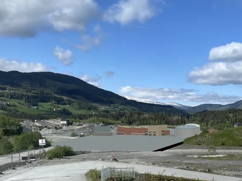 Bjørkemoen på Voss. Her kommer BIRs biogassanlegg