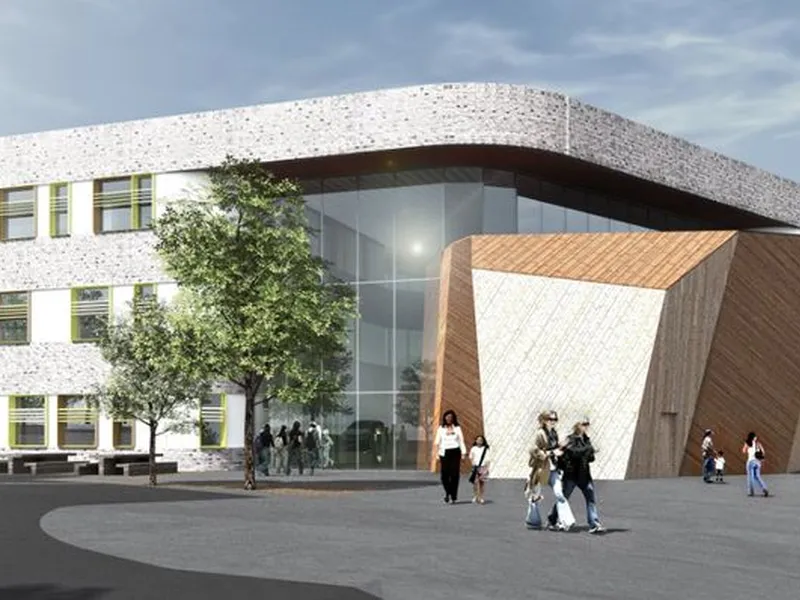 Bjørlien skole. Ilustrasjon: LINK arkitekter