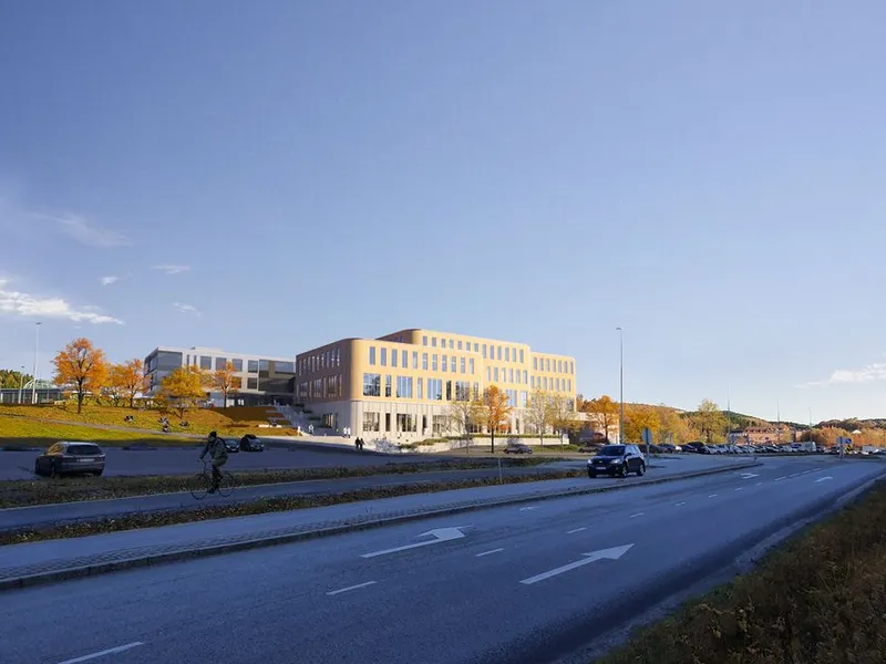 Blått bygg. Foto: Illustrasjon/Hent