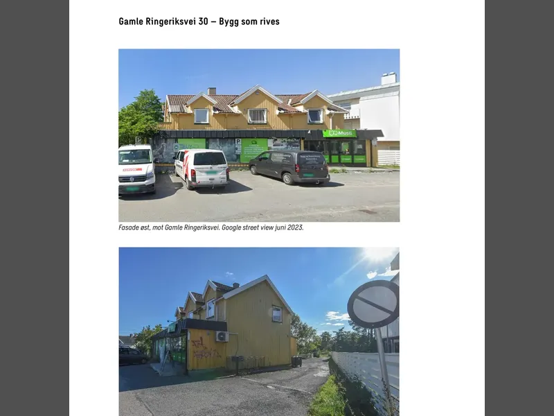 Fasade fra byggesøknad