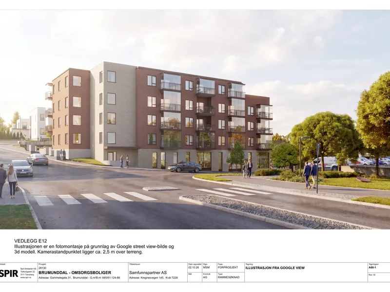 Fasade fra byggesøknad