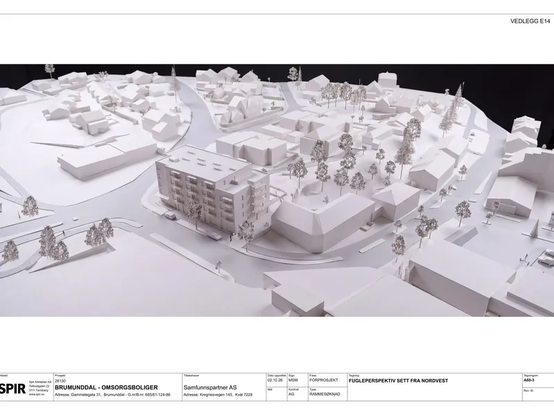 Fasade fra byggesøknad