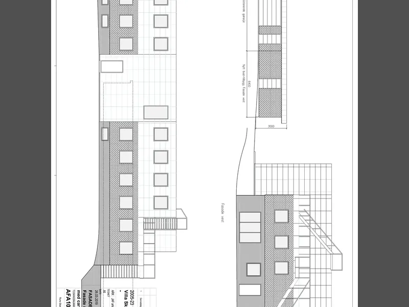 Fasade fra byggesøknad