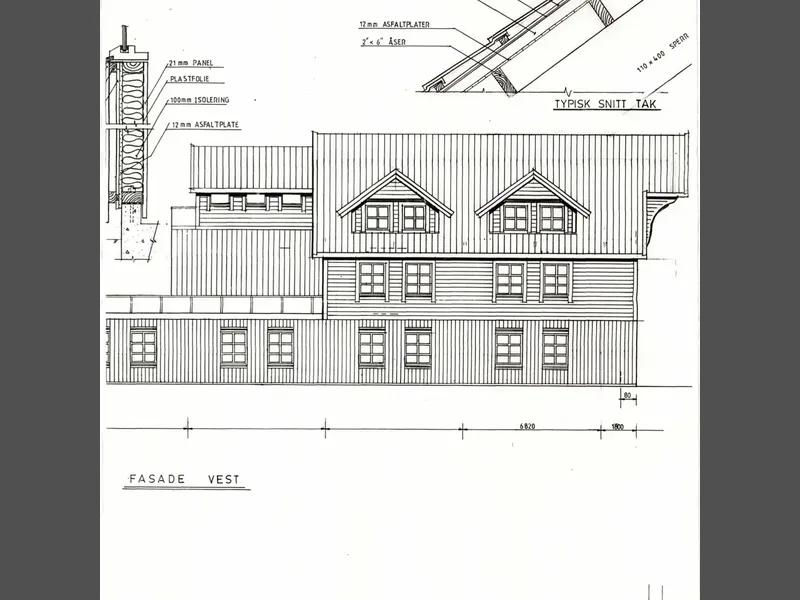 Fasade fra byggesøknad