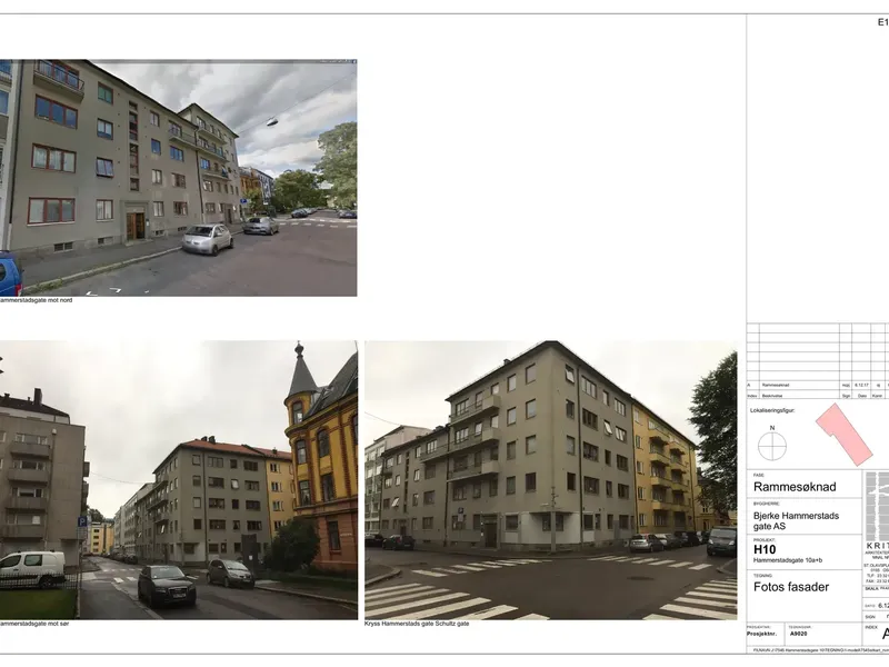 Fasade fra byggesøknad