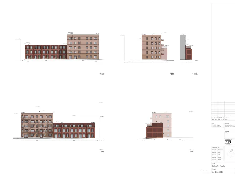 Fasade fra byggesøknad