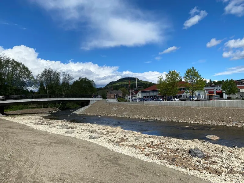 Brandbu er nå godt sikret mot flom.