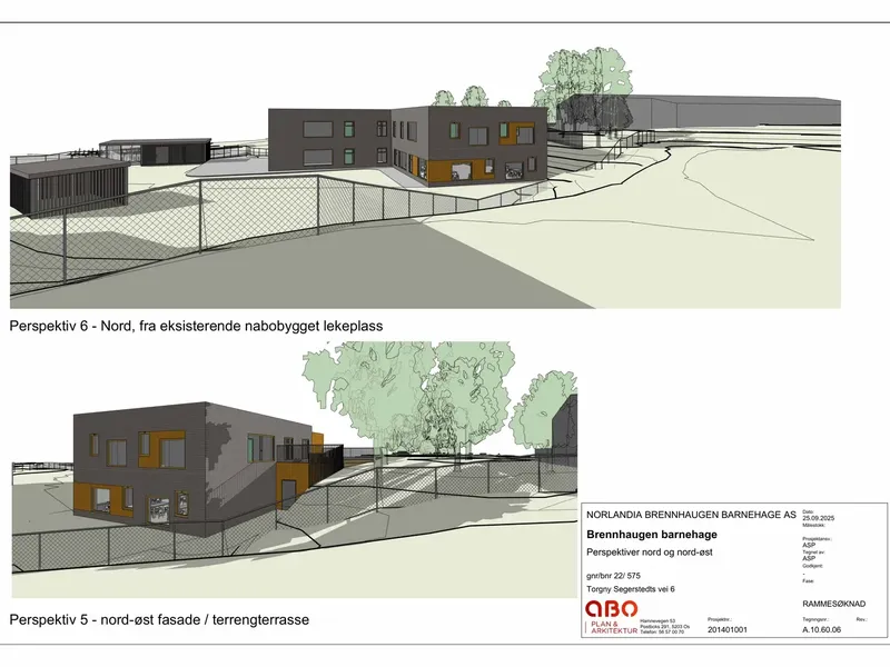Fasade fra byggesøknad