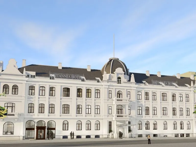 Britannia Hotel re-åpner 01. April 2019. Foto Britannia Hotel