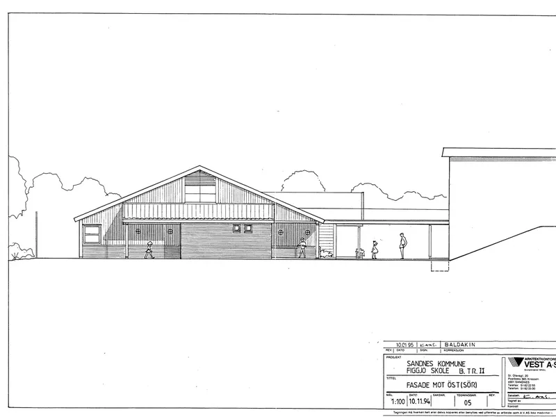 Fasade fra byggesøknad
