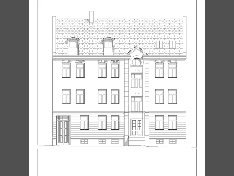 Fasade fra byggesøknad