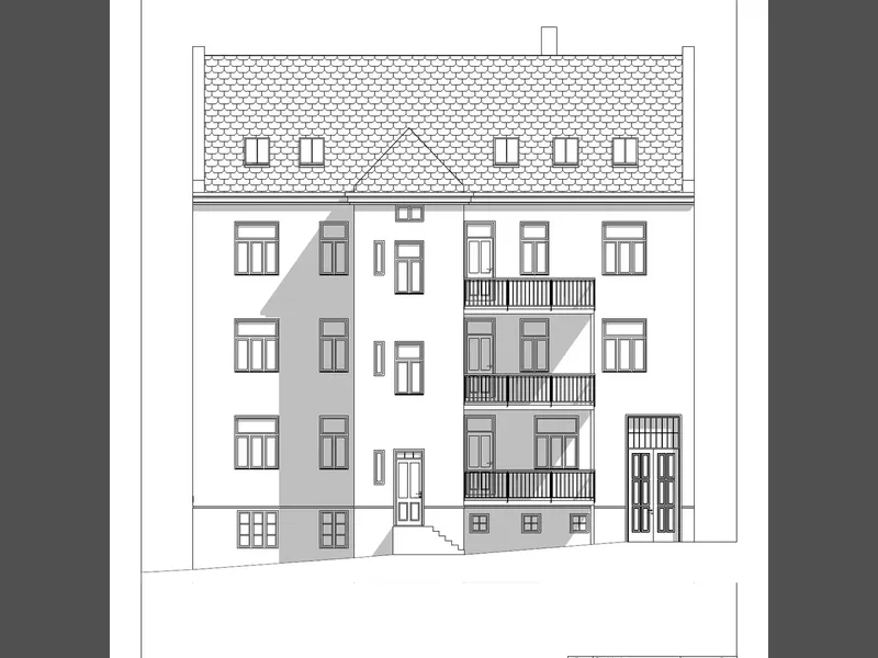 Fasade fra byggesøknad