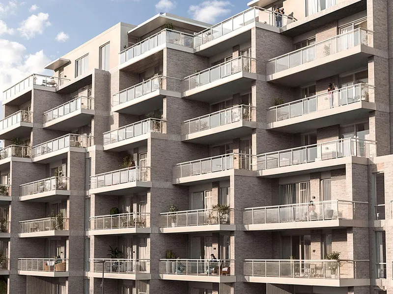 Veidekke bygger fjerde byggetrinn av Bryggebyen i Arendal. Illustrasjon: ALL (Atelier Lorentzen Langkilde) / LY Arkitekter.
