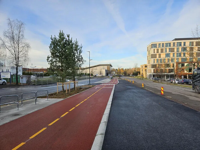 Bygata øst ferdigstilt vestlig retning