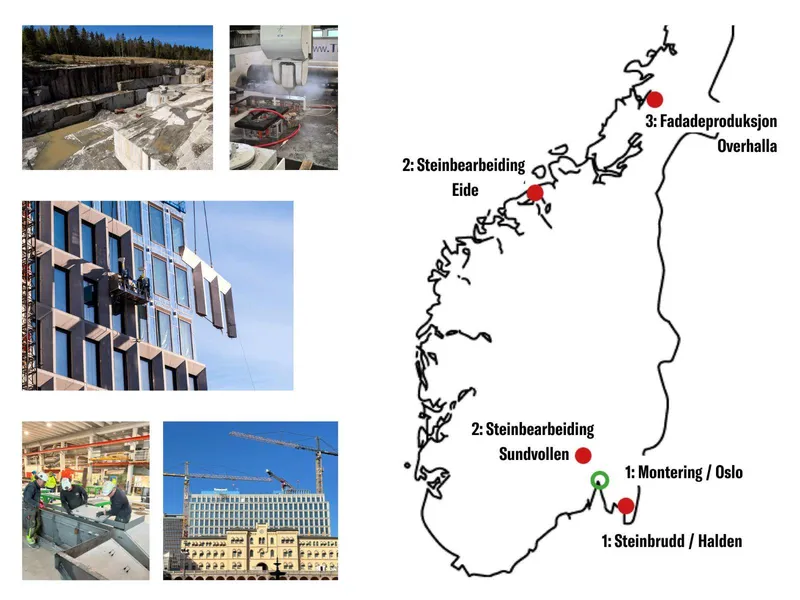 Stein til det nye regjeringskvartalet