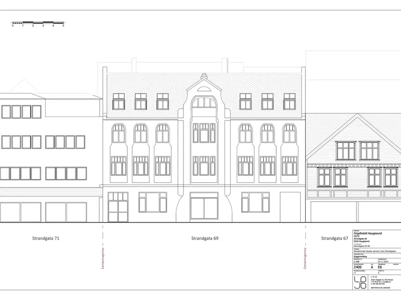 Fasade fra byggesøknad