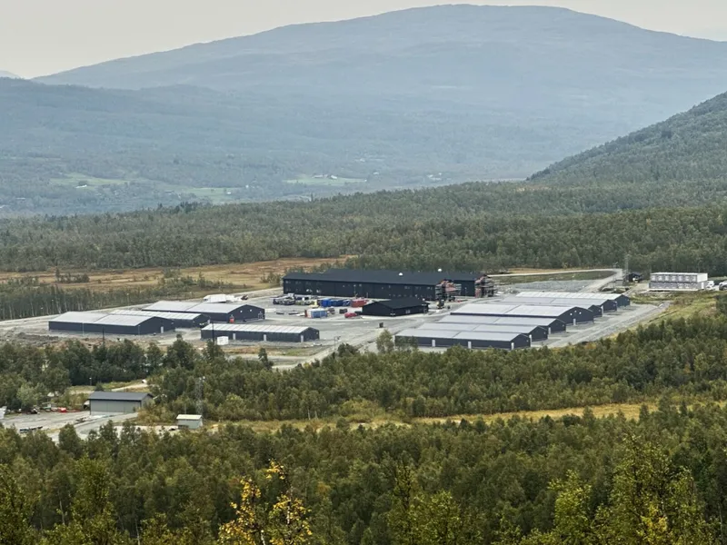 Camp Akkasæter i Blåtind skytefelt i Målselv.. Foto: Forsvarsbygg