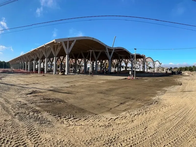 Progress on-site: Construction of Cermaq Chile's new RAS smolt facility. Photo: AKVA group