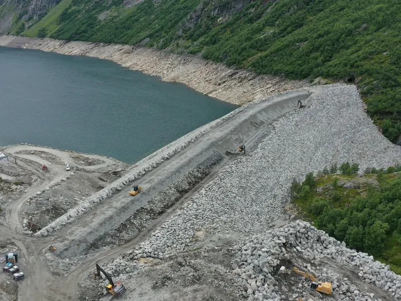 Dam Viddalsvatn sikret seg prisen Damkrona. Foto: Hafslund og Norconsult.