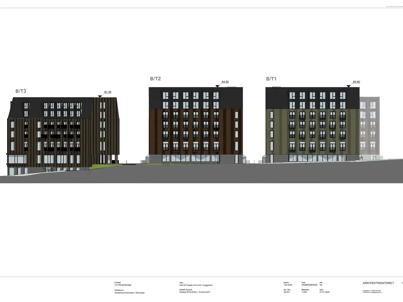 Fasade fra byggesøknad