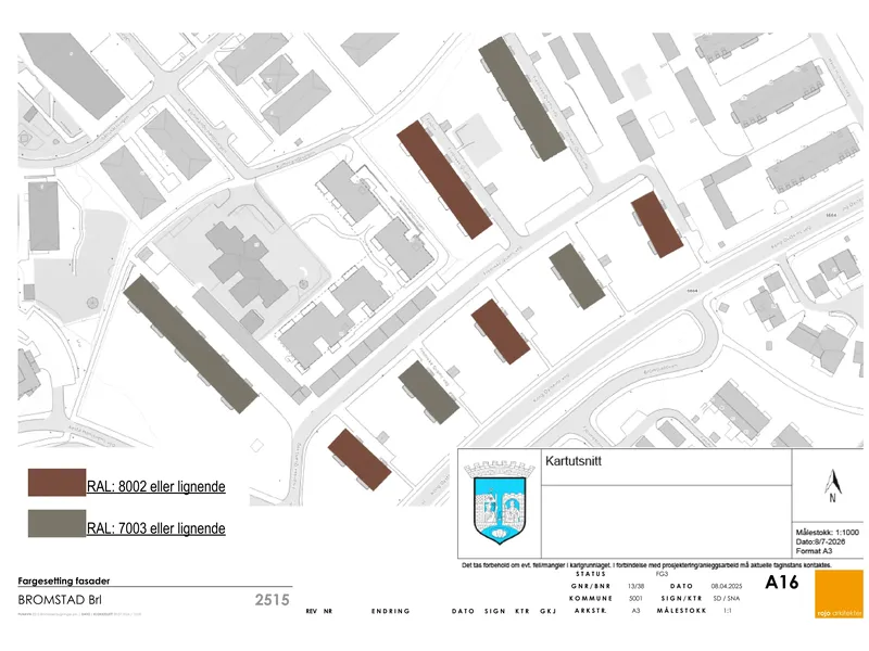 Fasade fra byggesøknad