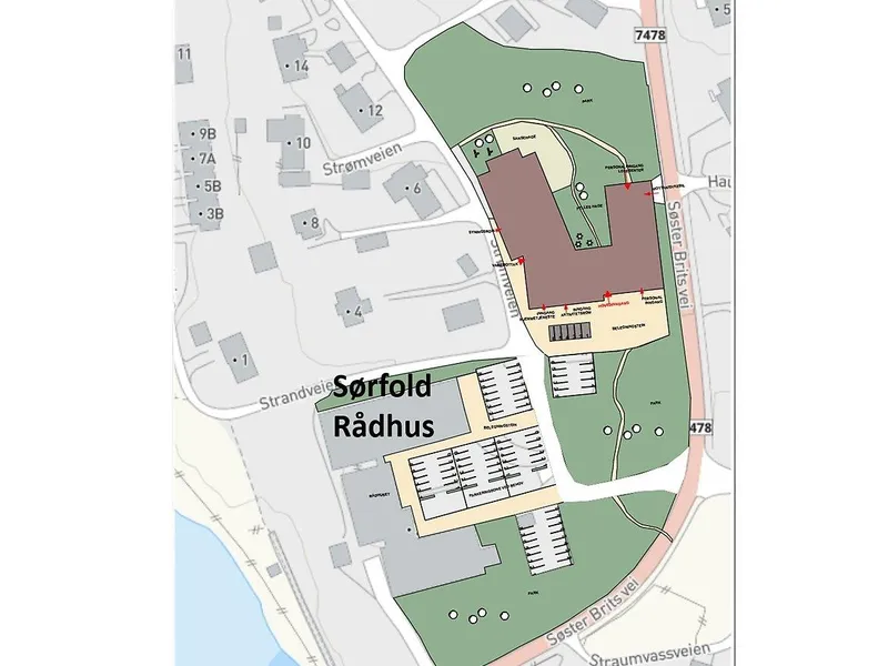 Omriss plan Helsehus Buhaugen
