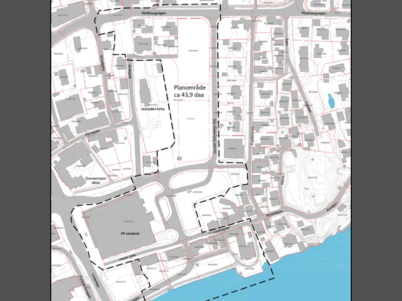 Varslingskart Detaljregulering For Kirketjernet Og Vestregate