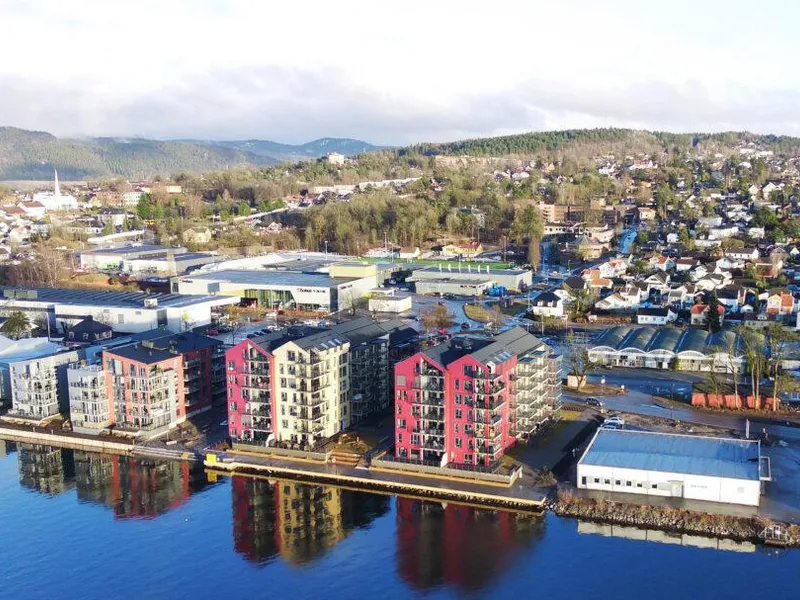 frednes brygge leiligheter i porsgrunn sentrum langs elva