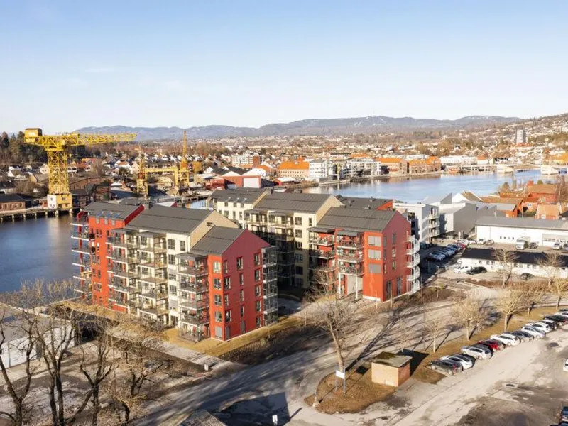 frednes brygge leiligheter i porsgrunn sentrum langs elva