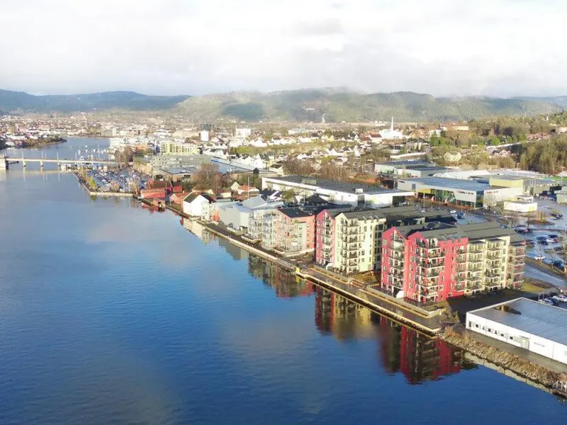 frednes brygge leiligheter i porsgrunn sentrum langs elva