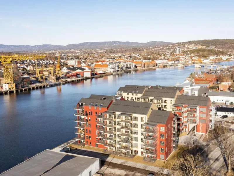 frednes brygge leiligheter i porsgrunn sentrum langs elva