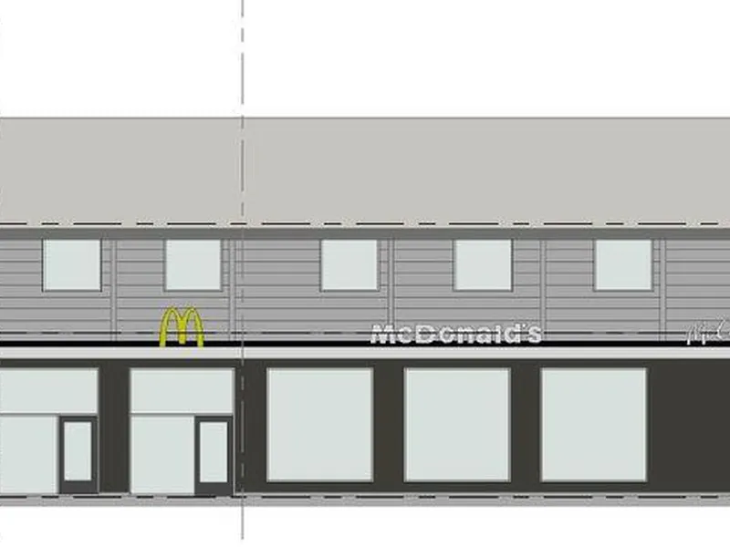 Skisse av ny McDonald's-restaurant Bjørkelangen