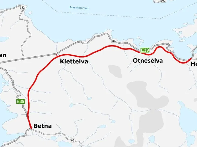 Bertelsen & Garpestad er valgt som entreprenør for strekningen Betna - Hestnes.