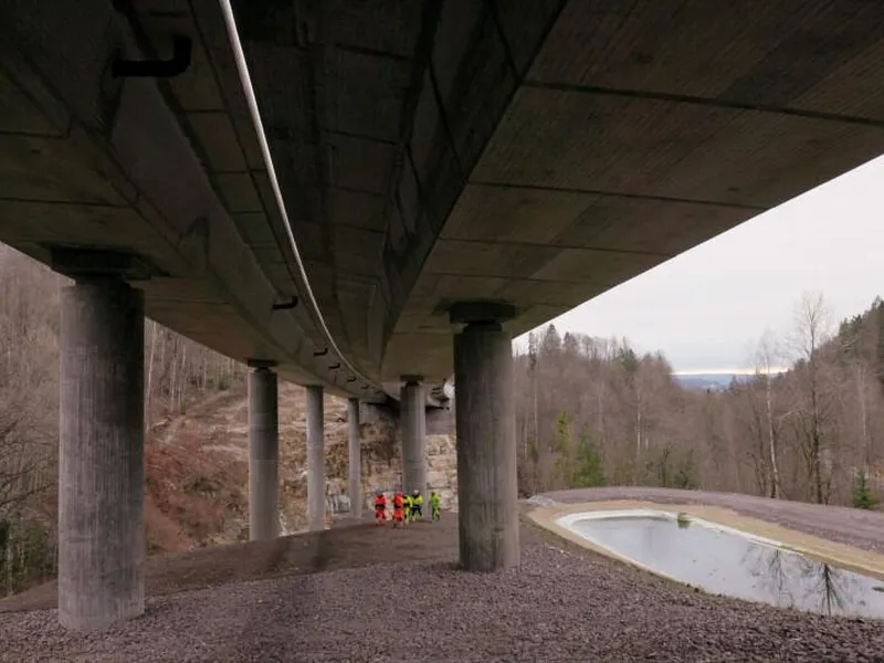 E16 Bjørum-Skaret. Foto: Skanska