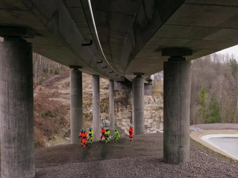E16 Bjørum-Skaret. Foto: Skanska